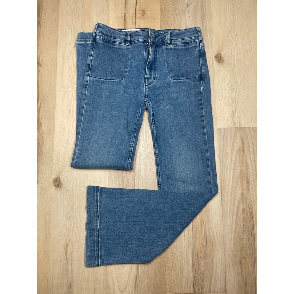 Pilcro by Anthropologie High Rise  Jeans 26P Patch Pocket Stretch
